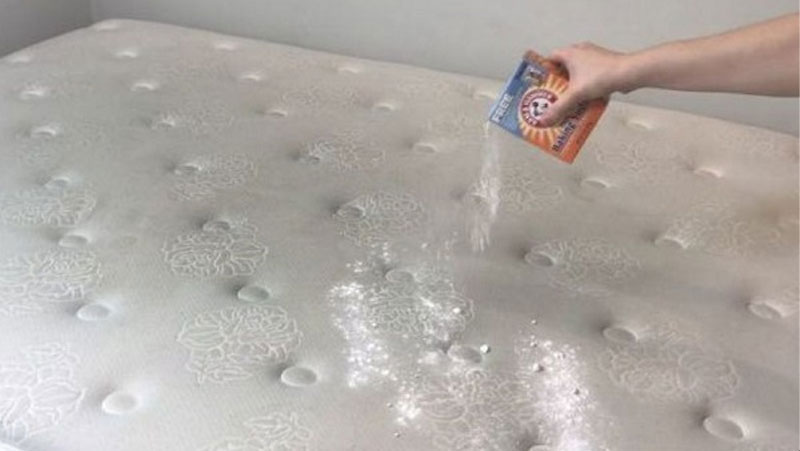 Mách bạn mẹo làm sạch đệm không cần giặt