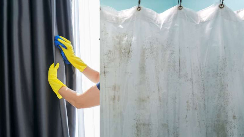 Mẹo hay giúp tẩy mốc trên rèm cửa tại nhà đơn giản