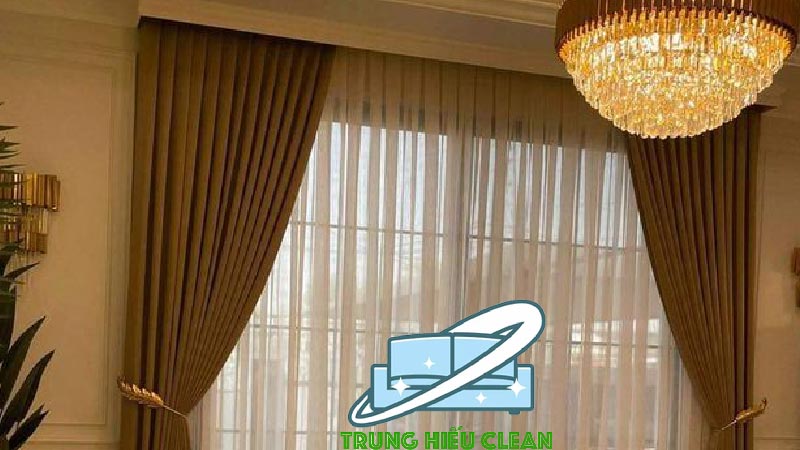 Quy trình giặt rèm Hoài Đức tại Trung Hiếu Clean