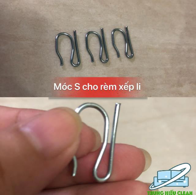 Cách tháo khoen cho rèm dùng móc S